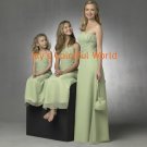 Kiwi Strapless or Spaghetti Strap Chiffon Bridesmaid Dress/Evening Dress/Home Coming