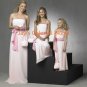 Baby Pink Strapless or Spaghetti Strap Chiffon Bridesmaid Dress/Evening Dress/Home Coming