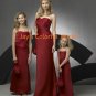 Burgundy Sheath Sweetheart Neckline Beaded Bridesmaid Dress/Evening Dress/Home Coming