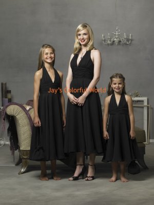 Black Tea-length Halter Strap Chiffon Custom-made Bridesmaid Dress/Evening Dress/Home Coming