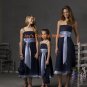 Blue Tea-length Custom-made Bridesmaid Dress/Evening Dress/Home Coming
