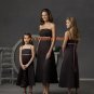 Tea-length Strapless or Spaghetti Strap Custom-made Bridesmaid Dress/Evening Dress/Home Coming
