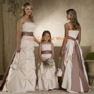 Straight Neckline Pick-up Bridesmaid Dress/Evening Dress/Home Coming