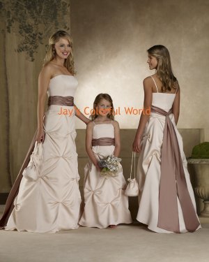 Straight Neckline Pick-up Bridesmaid Dress/Evening Dress/Home Coming