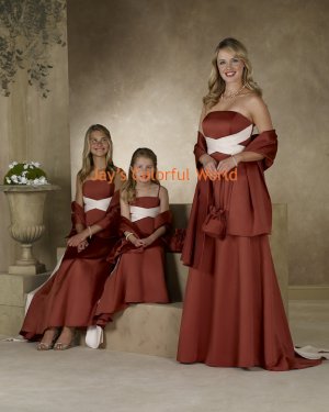 A-line Straight Neckline Strapless Bridesmaid Dress/Evening Dress/Home Coming