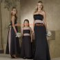 Straight Neckline Strapless Bridesmaid Dress/Evening Dress/Home Coming