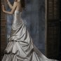 Detachable Halter Appliqued Beaded Taffeta Custom-made Wedding Dress