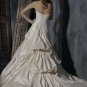 A-line Sweetheart Neckline Strapless Appliqued Beaded Taffeta Custom-made Wedding Dress
