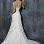 A-line Sweetheart Neckline Appliqued Beaded Custom-made Wedding Dress