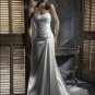 Scoop Neckline Strapless Custom-made Wedding Dress