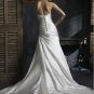 Scoop Neckline Strapless Custom-made Wedding Dress