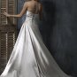 A-line Sweetheart Neckline Lace-up Custom made Wedding Dress