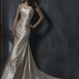 Sexy Sheath one-shoulder Custom made Taffeta Wedding Dress