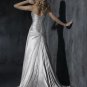 Scoop Neckline Appliqued Beaded Strapless Wedding Dress