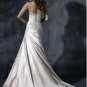 Custom made A-line Scoop Neckline Appliqued Beaded Wedding Dress