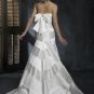 Mermaid Straight Neckline Strapless Beaded Bridal Gown