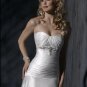 Sweetheart Neckline Beaded Lace-up Strapless Bridal Gown