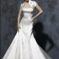 Mermaid Scoop Neckline Strapless Taffeta Bridal Gown