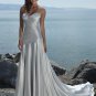 V Neckline Strapless Lace-up Wedding Dress Bridal Gown