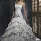 Sweetheat Strapless Backless Beaded Lace-up Taffeta Wedding Dress Bridal Gown