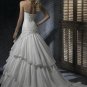 Sweetheat Strapless Backless Beaded Lace-up Taffeta Wedding Dress Bridal Gown