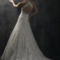 Halter Appliqued Beaded Tuller Wedding Dress Bridal Gown