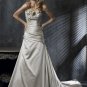 A Line Strapless Lace-up Wedding Dress Bridal Gown