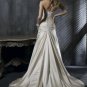 A Line Strapless Lace-up Wedding Dress Bridal Gown