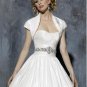 Ball Scoop Neckline Beaded Taffeta Wedding Dress Bridal Gown