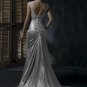 Mermaid Appliqued Beaded Taffeta Wedding Dress Bridal Gown