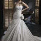 Sweetheart Neckline Strapless Taffeta Wedding Dress Bridal Gown