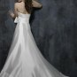 Scoop Neckline Lace-up Strapless Taffeta Wedding Dress Bridal Gown