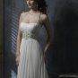 Detachable Halter Scoop Neckline Beaded Chiffon Wedding Dress Bridal Gown