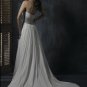 Detachable Halter Scoop Neckline Beaded Chiffon Wedding Dress Bridal Gown