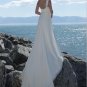 One Shoulder Beaded Chiffon Wedding Dress Bridal Gown