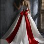 Sweetheart Neckline Spaghetti Strap Taffeta Wedding Dress Bridal Gown