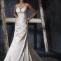 Mermaid Spaghetti Strap Deep V-neckline Appliqued Beaded Wedding Dress Bridal Gown