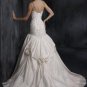 Mermaid One Shoulder Sweetheart Neckline Appliqued Beaded Wedding Dress Bridal Gown