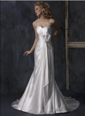 Mermaid Sweetheart Neckline Strapless Lace-up Wedding Dress Bridal Gown