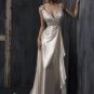 Sexy Deep V-neckline Beaded Wedding Dress Bridal Gown