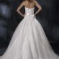 Ball Sweetheart Neckline Strapless Appliqued Beaded Tuller Wedding Dress Bridal Gown