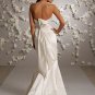 Mermaid V-neckline Backless Appliqued Wedding Dress Bridal Gown