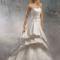Backless Scoop Neckline Beading Taffeta Wedding Dress Bridal Gown
