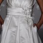 A-line Strapless Beading Wedding Dress Bridal Gown