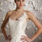 Sexy Spaghetti Strap Scoop Neckline Backless Taffeta Wedding Dress Bridal Gown