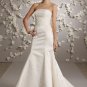 Backless Strapless Appliqued Wedding Dress Bridal Gown