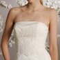 Backless Strapless Appliqued Wedding Dress Bridal Gown