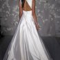 A-line V-neckline Taffeta Wedding Dress Bridal Gown