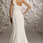 One Shoulder Chiffon Wedding Dress Bridal Gown