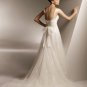 Sweetheart Strapless Appliqued Beading Tuller Wedding Dress Bridal Gown
